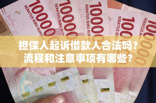 武汉担保人起诉借款人合法吗？流程和注意事项有哪些？