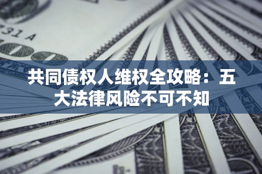 武汉共同债权人维权全攻略：五大法律风险不可不知
