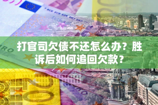 武汉打官司欠债不还怎么办？胜诉后如何追回欠款？