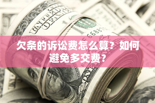 武汉欠条的诉讼费怎么算？如何避免多交费？
