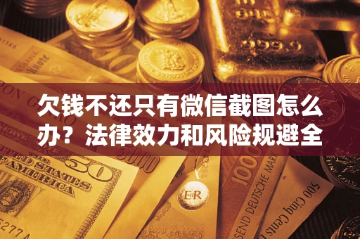 武汉欠钱不还只有微信截图怎么办？法律效力和风险规避全解析