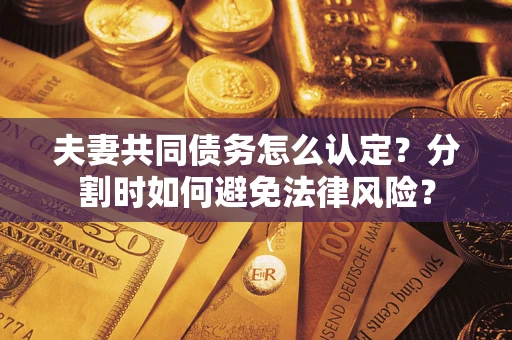 武汉夫妻共同债务怎么认定？分割时如何避免法律风险？